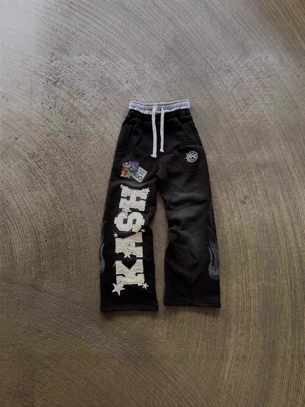 Loose Casual Straight-Leg Sweatpants
