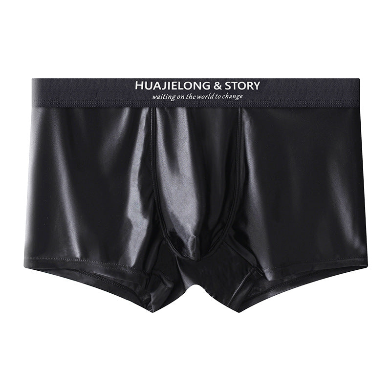 New solid color of ice silk men's underwear