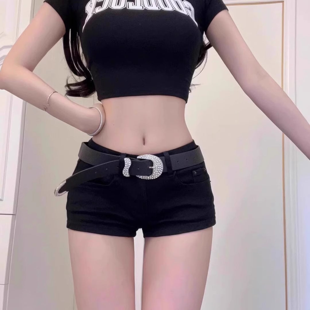 Denim super shorts