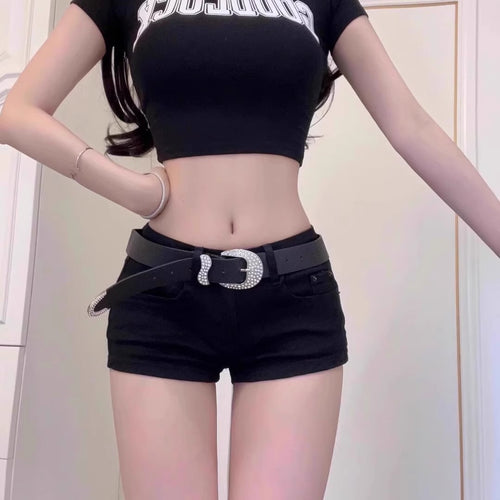 Denim super shorts