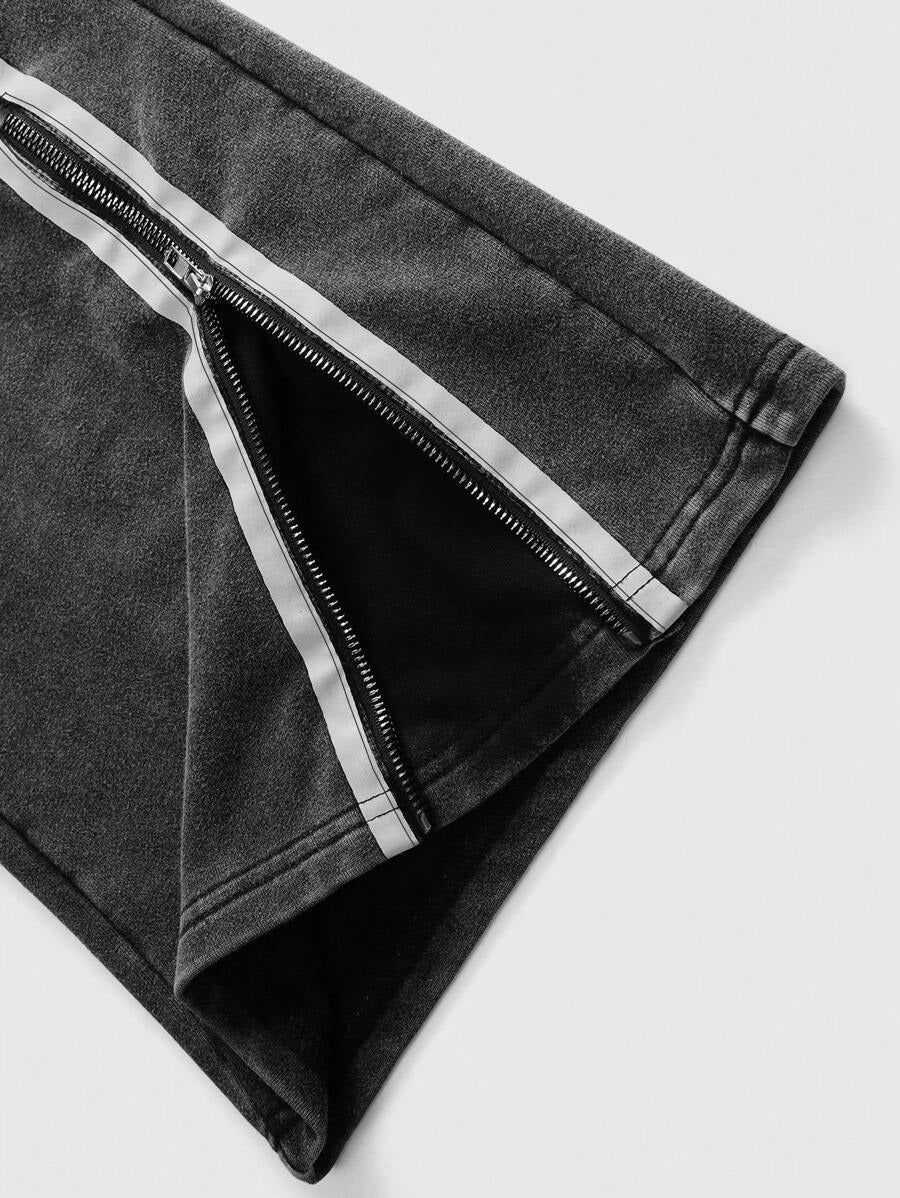 Casual Zipper Sweatpants Men Women