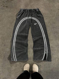 Casual Zipper Sweatpants Men Women