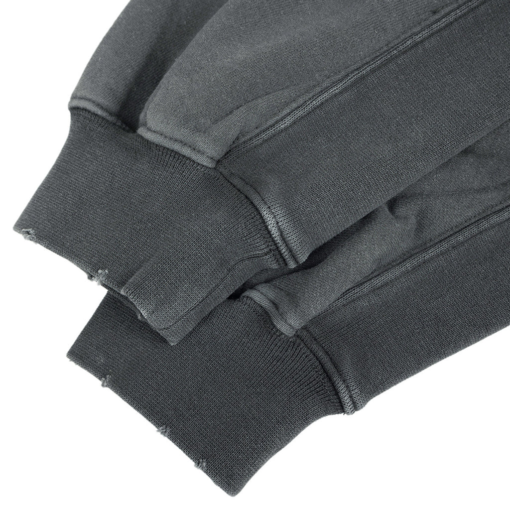 Mens Gradient Distressed Fleece Sweatshirt
