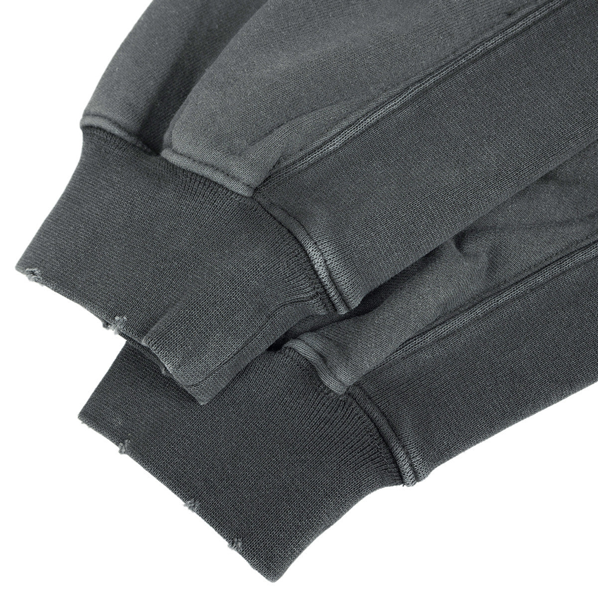 Mens Gradient Distressed Fleece Sweatshirt
