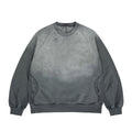 Mens Gradient Distressed Fleece Sweatshirt